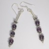Pendientes Surat Plata y Amatista