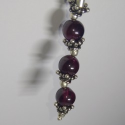 Pendientes Surat Plata y Amatista