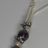 Pendientes Surat Plata y Amatista