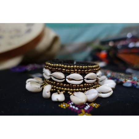 Pulsera doble conchas