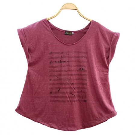 Camiseta Música Magenta