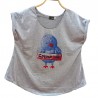 Camiseta Follow Me Gris