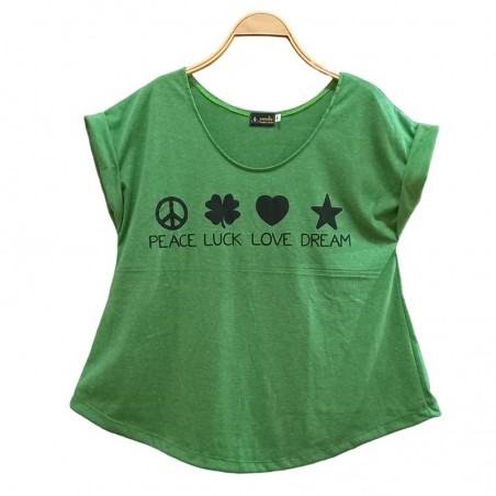 Camiseta Peace Verde