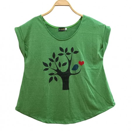 Camiseta Árbol Enamorado Verde