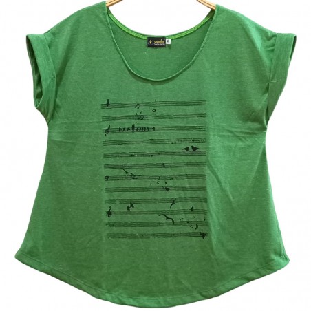 Camiseta Música Verde