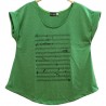 Camiseta Música Verde