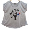 Camiseta Árbol Enamorado Gris
