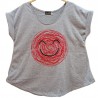 Camiseta Sonríe Gris