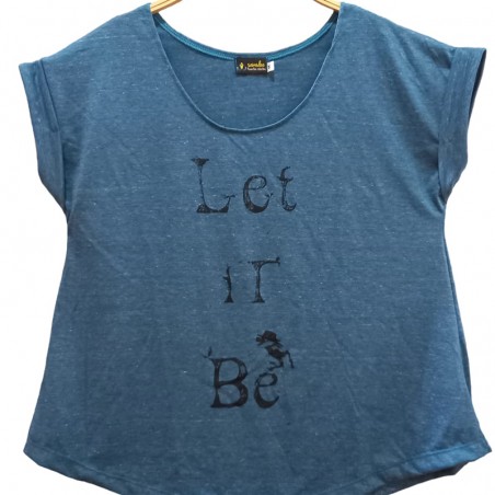 Camiseta Let It Be Azul