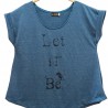 Camiseta Let It Be Azul