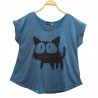 Camiseta Gato Azul