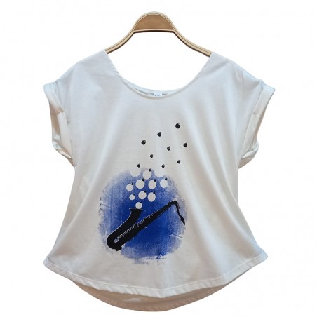 Camiseta Blues blanca