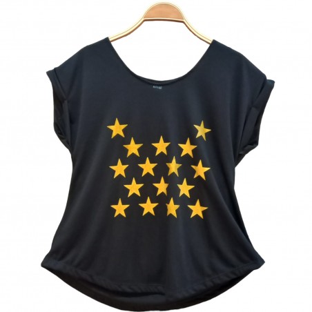 Camiseta Estrellas negra