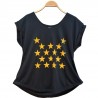 Camiseta Estrellas negra